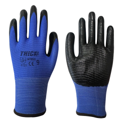 GUANTE MULTIFLEX NITRILO RUGOSO AZUL THICK