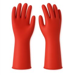 GUANTE PVC ROJO 14" THICK