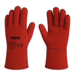 GUANTE SOLDADOR ROJO THICK